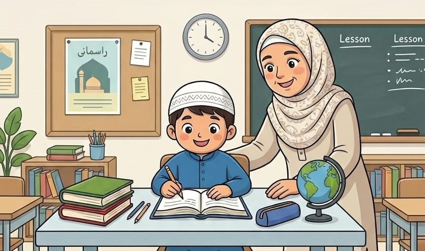 A friendly student or teacher